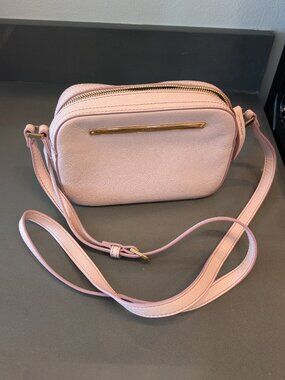 Fossil liza camera bag pink crossbody leather